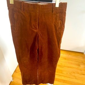 J Crew Sammie Crop Corduroy Trouser Pant Sz4